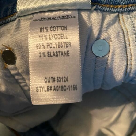 Agolde Women’s Sophie Crop Soft Skinny Jeans Light Wash Size 25 - Picture 8 of 9